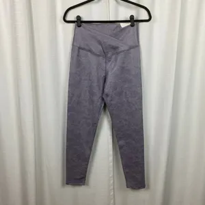 Aerie Offline Shell Purple Real Me High Waisted Crossover Leggings Sz.L NWT thumbnail 5