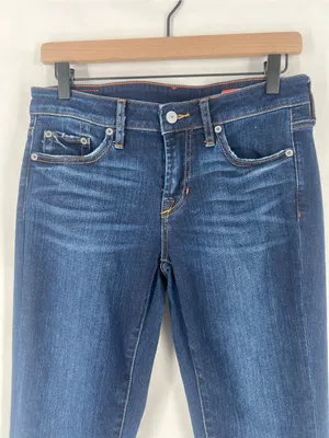 Jean Shop Cindy Cuffed Skinny Jean Dark Wash Denim Women's Size‎ 27 thumbnail 2