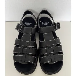 2014 Dr. Martens Carolyn 15699001 Black Leather Fisherman Sandals US 8 Box thumbnail 10