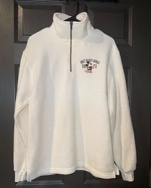 VINTAGE 1971 Disney Cream Quarter-Zip Sweater thumbnail 1