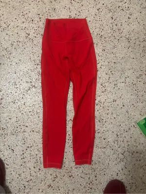 Lululemon align high rise pant size 5 carnation red thumbnail 4