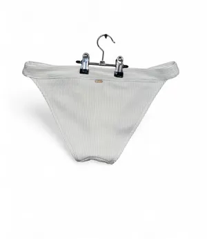 Hollister Co. white ribbed bikini bottoms #swimwear #beachwear thumbnail 2
