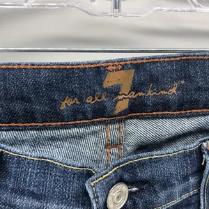 7 For All Mankind bootcut sparkle pockets Y2K jeans thumbnail 4