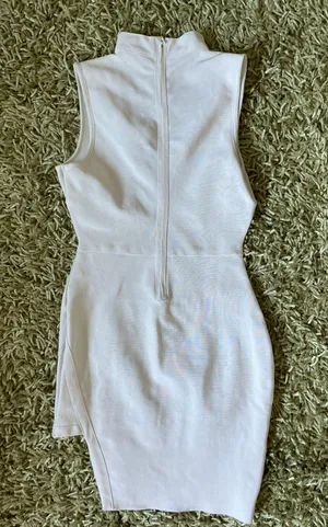 Missguided Bandage Choker Asymmetric Hem Bodycon Dress thumbnail 2