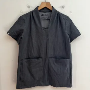 FIGS - Banepa Oversized Scrub Top Graphite Nurse Medical Doctor thumbnail 3