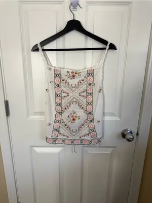 Free People Garden Party Top in Ivory XL thumbnail 2