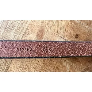 Banana Republic Metallic Leather Skinny Belt Knot Style Pewter Silver thumbnail 6