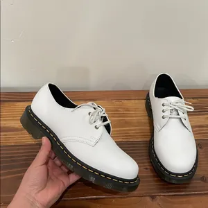 Dr. Martens 27214 Vegan Oxford Shoes Men's Size 6 Women's Size 7 White Leather thumbnail 11