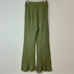 In Loom Women’s Knit Flare Pant Olive Green Size Medium USED thumbnail 7