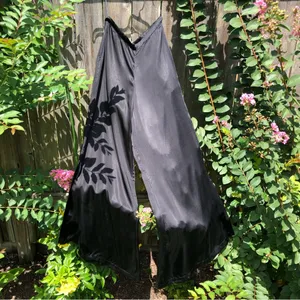 Cleobella Ainsley Black Satin Wide Leg Pants S thumbnail 4