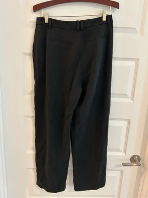 J Crew Straight Leg Pants Black Size 8 thumbnail 6