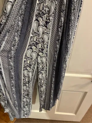 Women’s J for Justify Brand Paisley Print Maxi Dress with Crochet Waist Size L thumbnail 5