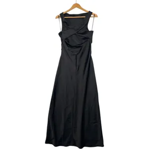 New Hello Molly Dress Womens Medium Black Maxi Evening Formal Elegant Prom Sexy thumbnail 2