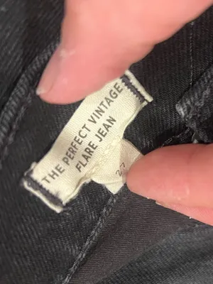 Madewell 27 Women's Black Vintage Flare Jeans thumbnail 4