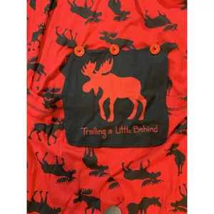 Little Blue House Moose Adult‎ Union Suit Christmas XL Cozy Loungewear Bum Flap thumbnail 7