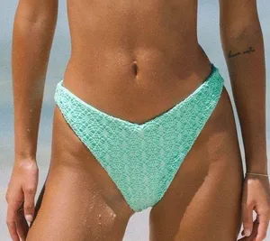 Berlook Cyan V-Cut Mesh Bikini Bottom ONLY 1130 thumbnail 1