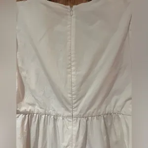 Madewell Tie-Front Poplin Cotton Retro Mini Dress Size‎ 8 in Lighthouse White thumbnail 11