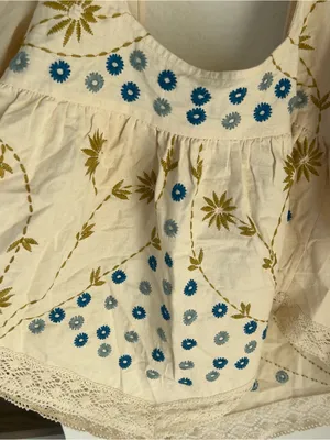 Free People Fairytale In The Mossy Forest Babydoll Tunic in Ivory Cream NWT thumbnail 8