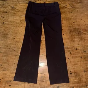 Loft burgundy straight leg business casual 4 trousers thumbnail 4