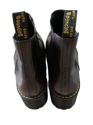 Dr Martens Rometty vintage burgundy Chelsea grunge boots size 10 thumbnail 10