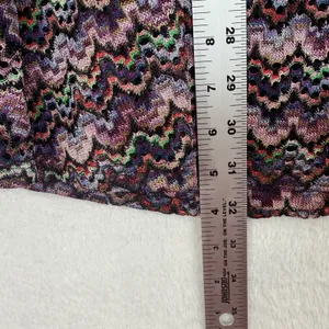 For Love & Lemons Dress M‎ Multi Color Knit Fit Flare Mesh Panel Sleeveless READ thumbnail 4