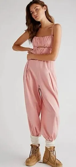 Free People Kingston Jumpsuit Size M thumbnail 1