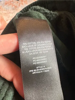 Aritzia Cozy Sweatfleece Mega fit Cargo wide leg Sweatpants dark green size M thumbnail 5