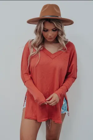 Hope's Pumpkin Orange Top thumbnail 3