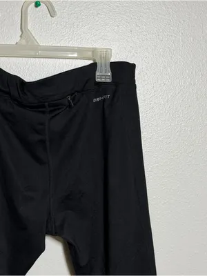 Nike Dri-Fit Women Black Athletic Performance‎ Capri Leggings size L thumbnail 6
