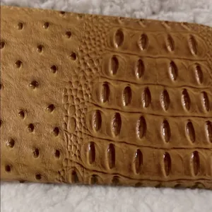 Ostrich‎ Faux leather Brown Textured Wallet thumbnail 2
