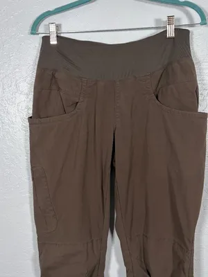 Prana Women M Mocha Brown Kanab Mid Rise Jogger Pant Stretch Hiking Granola thumbnail 3