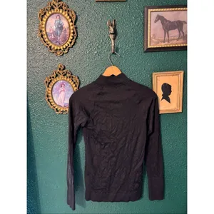 Lululemon Rest Less 1/2 Zip Patterned Black Size Medium thumbnail 3