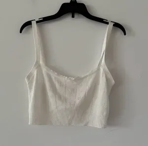 Skims Eyelet Soft Lace Trim White Bralette Size M thumbnail 2