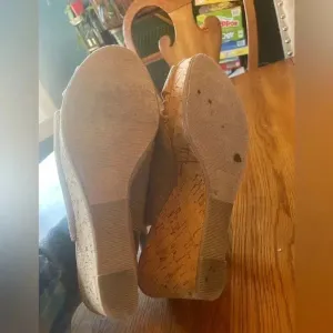 Maurices Cork Wedge Heels Sz 10 Danielle Slingback‎ Open Toe Cute! EUC! Bin A thumbnail 6
