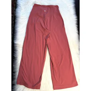Lululemon Align Wide Leg Crop 23” Pants in Soft Cranberry thumbnail 6