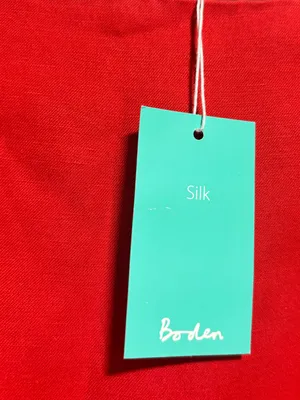 Boden Silk Linen Blend 3D Floral Embellished Skirt | Size 12 Regular | NWT thumbnail 4