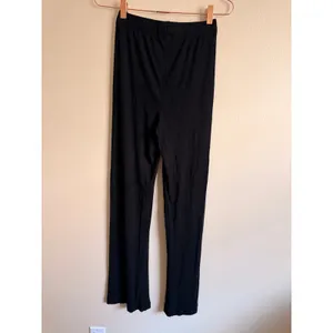 SKIMS Women Lounge Pants XS Black Modal Ribbed High Waisted Flare Leg thumbnail 7