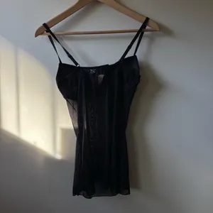Black and Pink Mesh Padded Lingerie Top thumbnail 4
