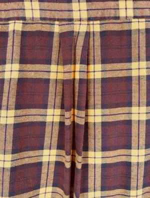 Uniqlo Women’s Medium Oversized Flannel Relaxed Fit Scooped Hem Shirt Lumberjack thumbnail 4