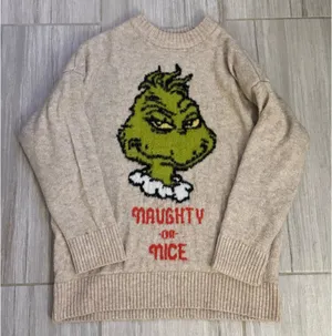American eagle christmas sweater thumbnail 1