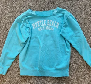 Myrtle Beach Crewneck Sweatshirt Blue Size M thumbnail 1
