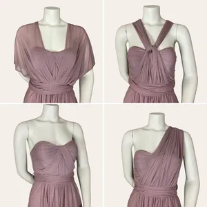 Birdie Grey‎ Convertible Bridesmaid Dress Dark Mauve Size XS Wedding Formal Prom thumbnail 7