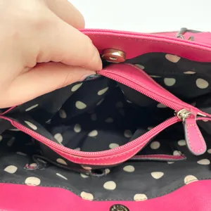 Anne Klein Satchel Shoulder‎ Bag Girly Pink Satchel Y2K Polished Elle Coquette thumbnail 12