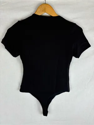 Klassy Network Short Sleeve Black Bodysuit Size M thumbnail 5
