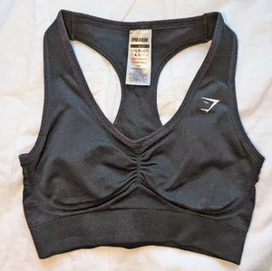 NWOTS Gymshark Lift Contour Seamless Sports Bra Womens Small Black thumbnail 1
