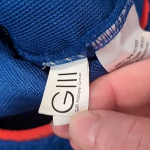 GIII Blue Red Fleece Buffalo Bills Pullover Size Small thumbnail 8