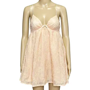 FOR LOVE & LEMONS Frances Cutout Eyelet Mini Dress, Orange, XS thumbnail 12