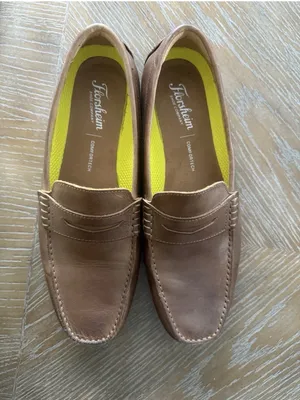 Florsheim Penny Loafers Mens 9.5 M Brown Leather Slip On Shoes thumbnail 1