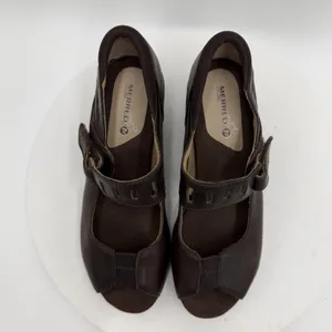 Merrell Evera Bracken Mary Jane Brown Open Toe Pump‎ Heels US Women's Size 6 thumbnail 4