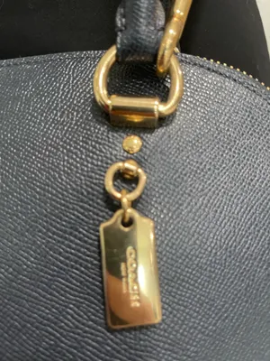 Coach Katy Satchel Bag - 2553 Dark Navy Blue Crossgrain Leather thumbnail 5